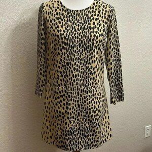 J. Crew Animal Print Dress